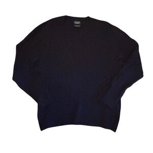 Zara Men's Black Cashmere Crewneck